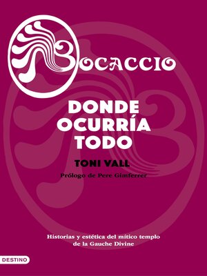 cover image of Bocaccio. Donde ocurría todo